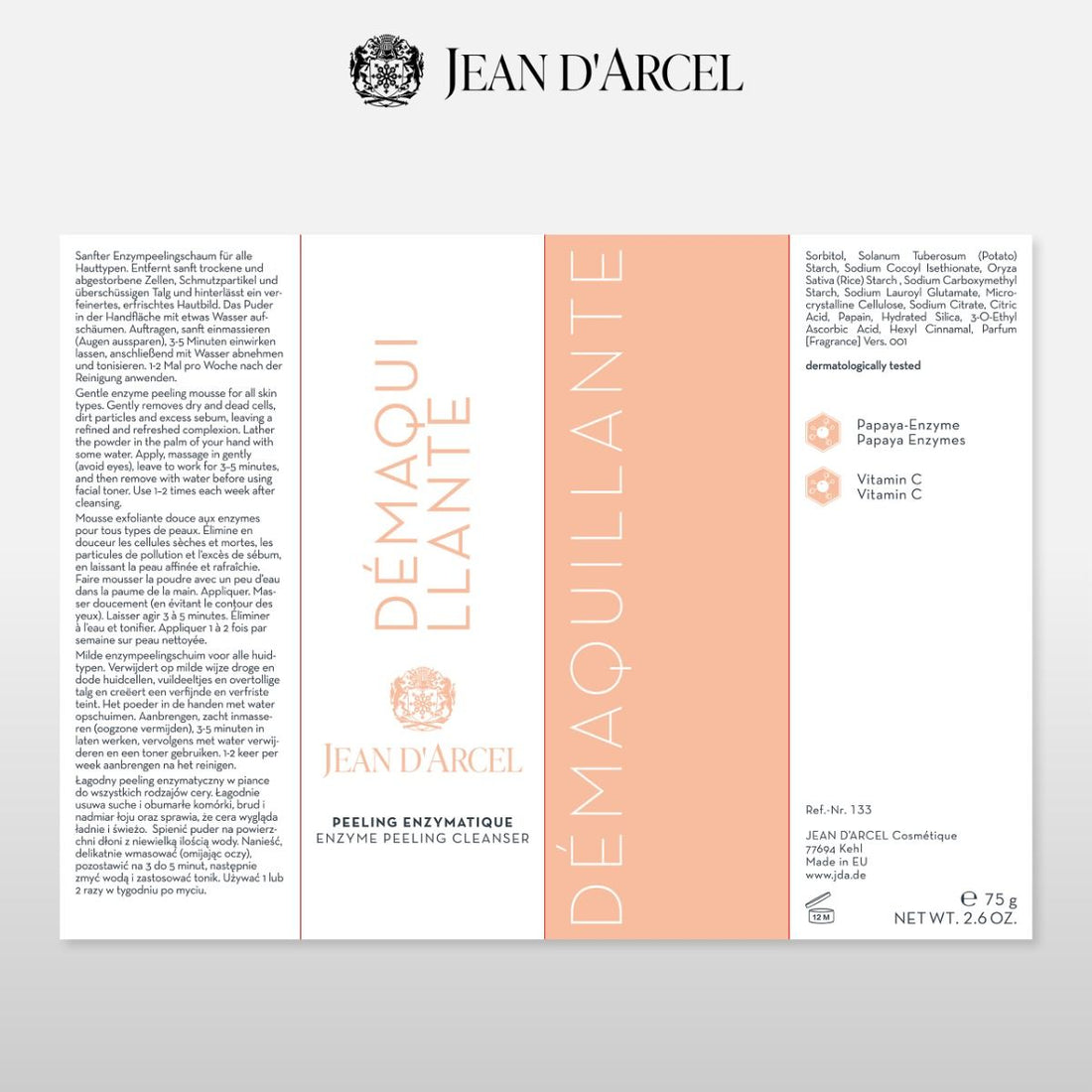 Enzyme Peeling Cleanser – peeling enzimatic pentru luminozitate și pori curați - 4